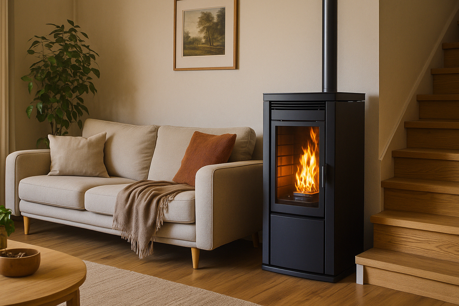 Estufa de pellet instalada por Instalpellet